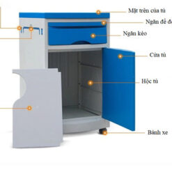 Tủ đầu giường y tế cao cấp OROMI TU-2022