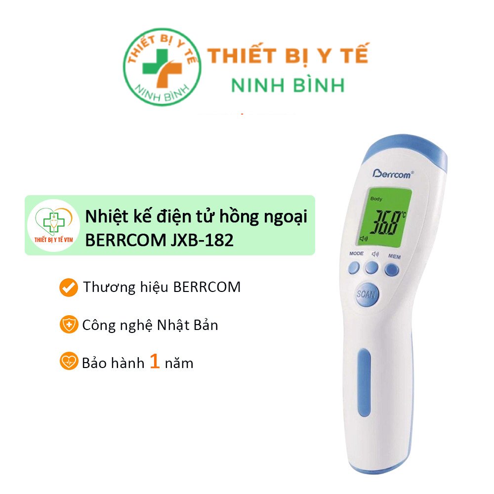 Nhiệt kế điện tử đo trán hồng ngoại BERRCOM JXB-182
