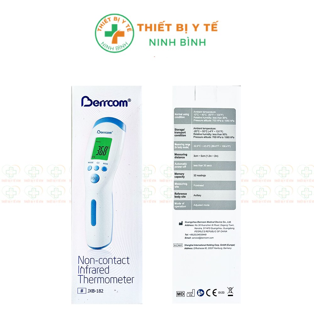 Nhiệt kế điện tử đo trán hồng ngoại BERRCOM JXB-182 - Ảnh 2
