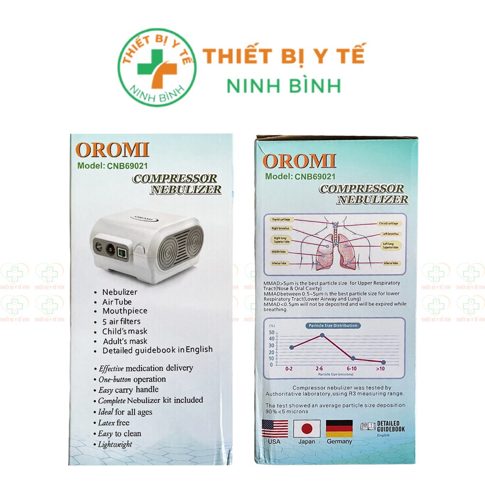 Máy xông khí dung và hút mũi 2 trong 1 OROMI C28M - Dùng cho cả người lớn và trẻ em - Ảnh 12