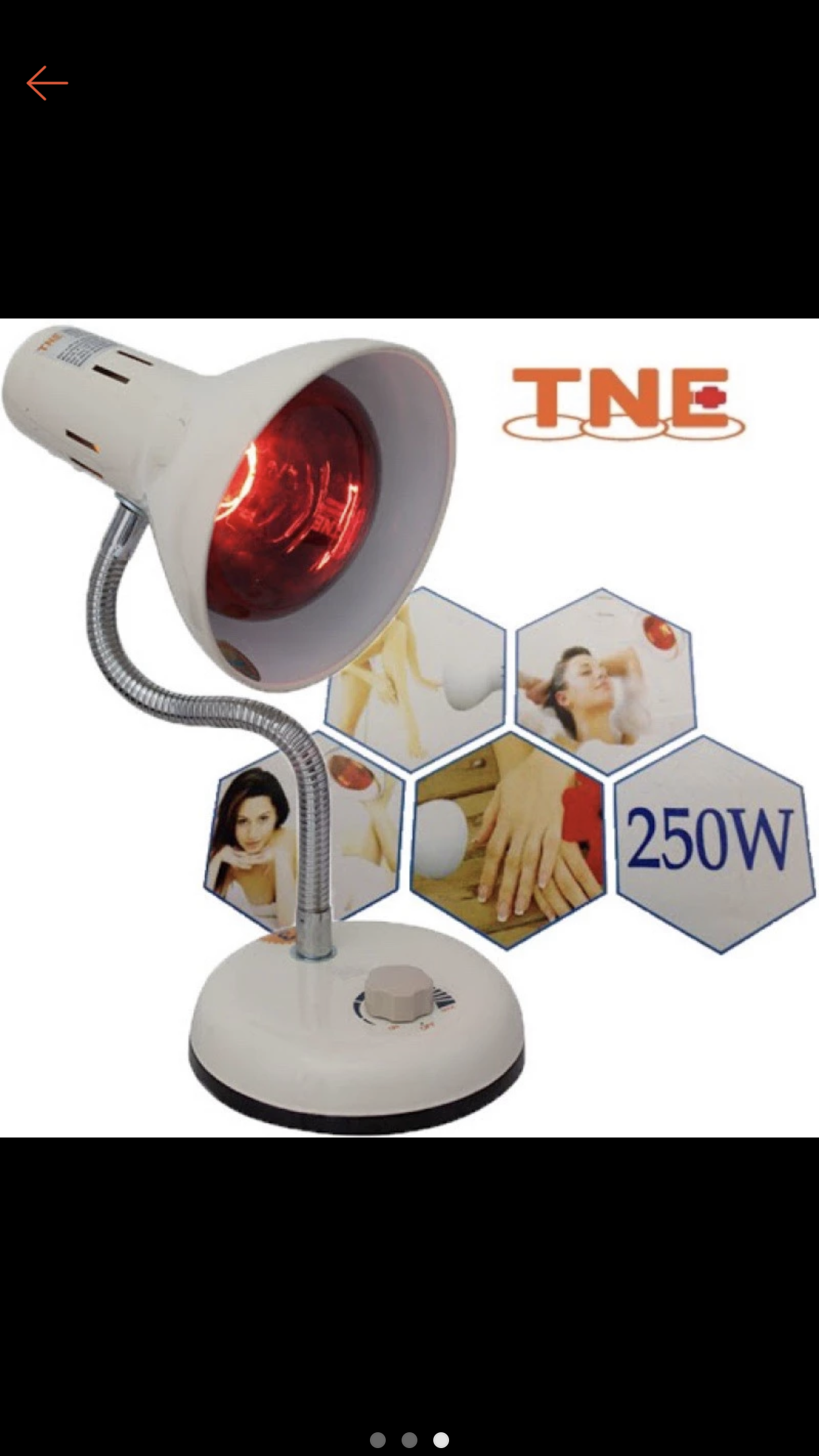 Đèn hồng ngoại TNE Lamp (Trắng) chiết áp và dimer ( tặng bóng hồng ngoại) - Ảnh 3