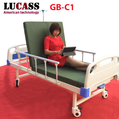 Giường y tế 1 tay quay Lucass GB-C1 (GB-1A) - Ảnh 3
