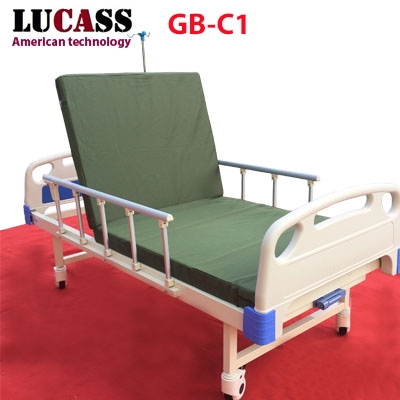 Giường y tế 1 tay quay Lucass GB-C1 (GB-1A) - Ảnh 2