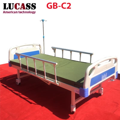 Giường y tế 2 tay quay Lucass GB-C2 (GB-2A)