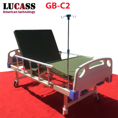 Giường y tế 2 tay quay Lucass GB-C2 (GB-2A) - Ảnh 3