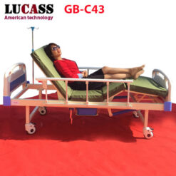 Giường y tế 3 tay quay Lucass GB-C43 (GB-3A) có bô vệ sinh