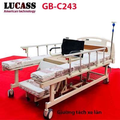 Giường tách xe lăn Lucass GB-C243 (GB-6E) - Ảnh 7