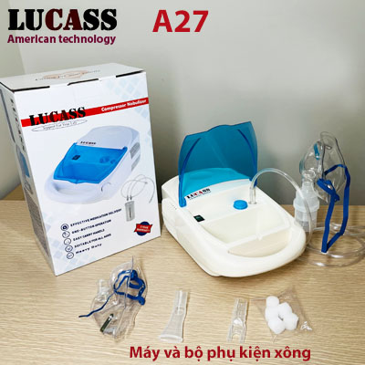 Máy xông hút 4 in 1 Lucass A27 (xông mũi, xông họng, hút mũi, hút mụn)