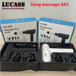 Súng massage cầm tay Lucass A65 công nghệ Mỹ, 4 đầu 6 tốc độ - Ảnh 9