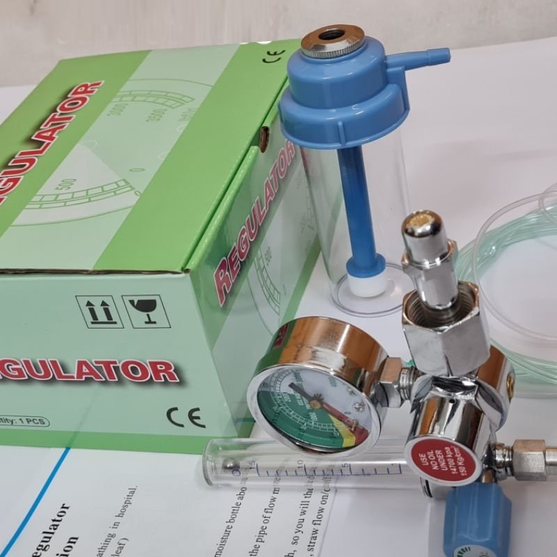 Trọn Bộ: Đồng Hồ Đo Áp Xuất Bình Khí Oxy, Đồng Hồ Oxy Thở, Bộ Van Điều Áp Bình Oxy Y Tế - Ảnh 2