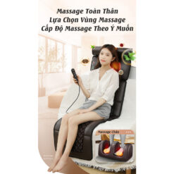 Đệm massage toàn thân, nệm mat xa tại nhà, ghế massage phục hồi giảm đau nhức hỗ trợ tuần hoàn máu - Ảnh 9