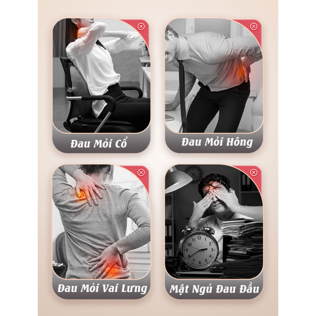 Đệm massage toàn thân, nệm mat xa tại nhà, ghế massage phục hồi giảm đau nhức hỗ trợ tuần hoàn máu - Ảnh 7
