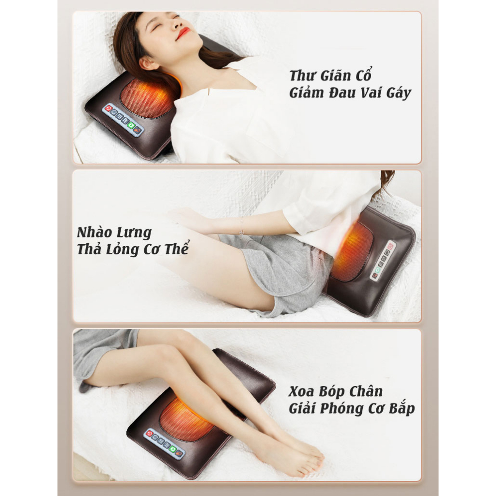 Đệm massage toàn thân, nệm mat xa tại nhà, ghế massage phục hồi giảm đau nhức hỗ trợ tuần hoàn máu - Ảnh 2