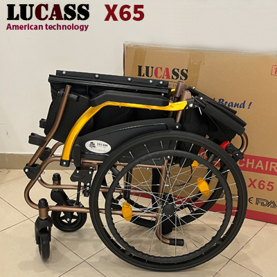Xe lăn Lucass X65 khung hợp kim nhôm - Ảnh 5