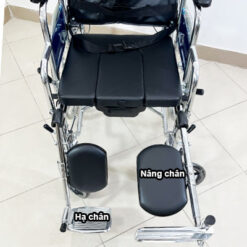 Xe lăn đa năng có bô vệ sinh ngả nằm chống lật Lucass X7A - Ảnh 12