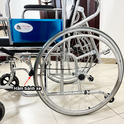 Xe lăn đa năng có bô vệ sinh ngả nằm chống lật Lucass X7A - Ảnh 10