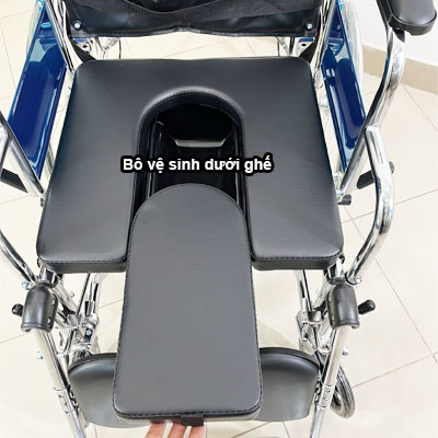 Xe lăn đa năng có bô vệ sinh ngả nằm chống lật Lucass X7A - Ảnh 7
