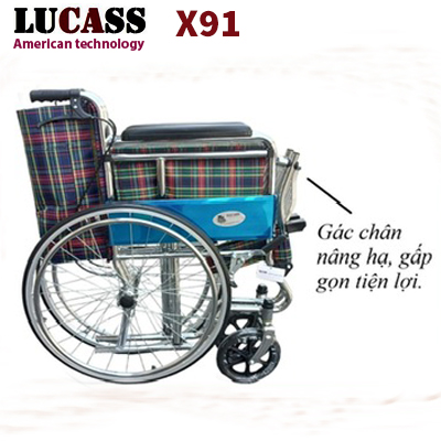 Xe lăn có phanh Lucass X91 - Ảnh 2