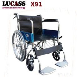 Xe lăn Lucass X91 có phanh vải kẻ hoặc da