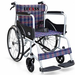 Xe lăn Lucass X75J có phanh, gấp gọn tiện lợi